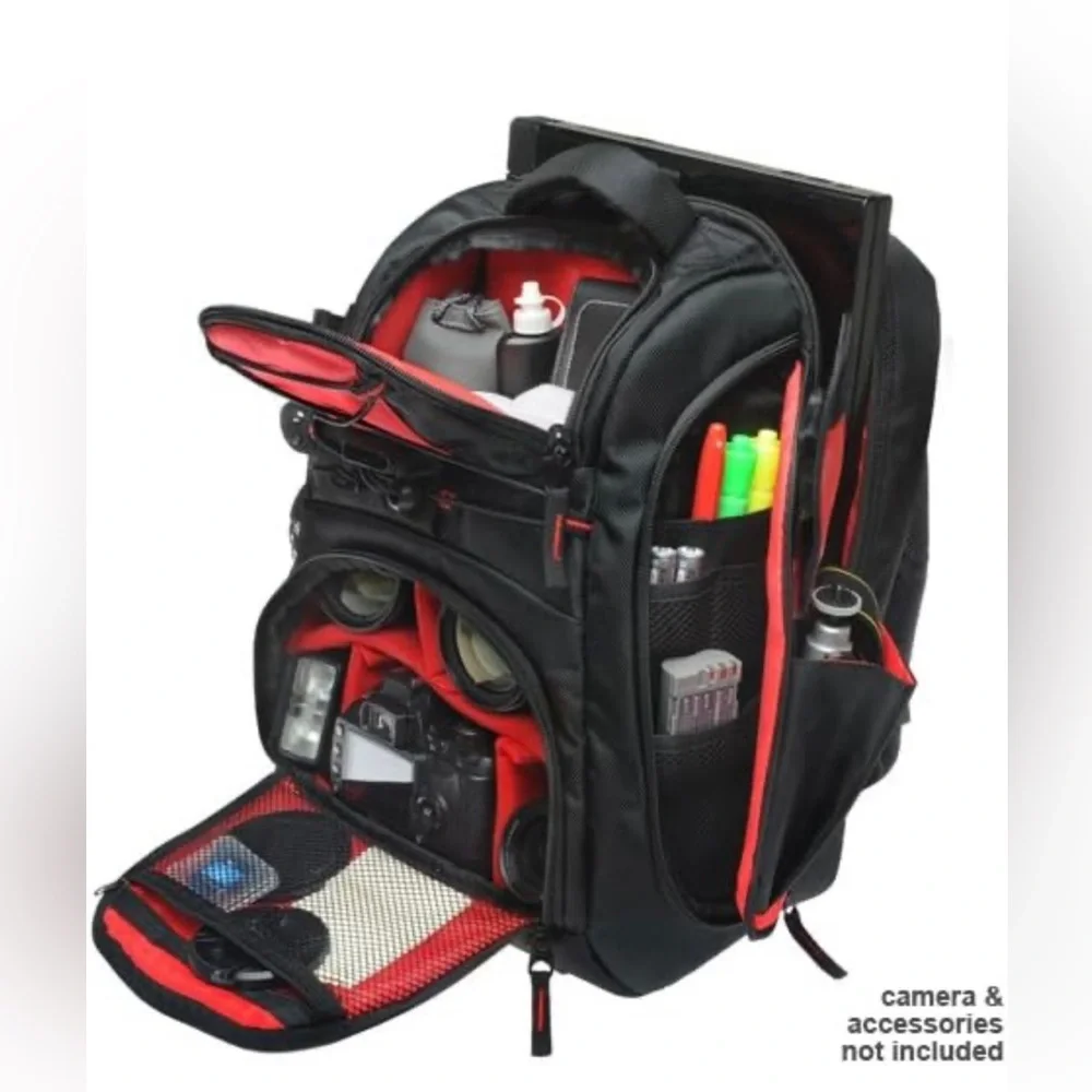 Precision Design Multi Use Laptop/Tablet Digital SLR Camera Backpack Case